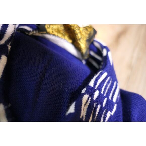 VINTAGE King of the Ponchos Country Place Women Zipper Poncho Cape Fringe Sz 12 - Picture 4 of 16